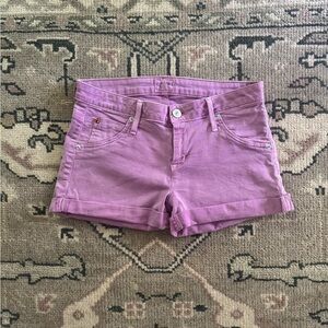Hudson Jeans Purple Jean Shorts Classic Summer Style